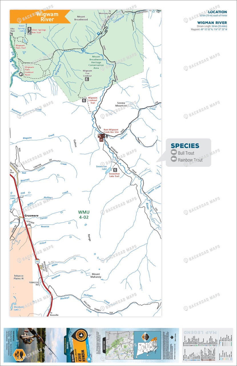 FKRBC116 Wigwam River - Backroad Maps
