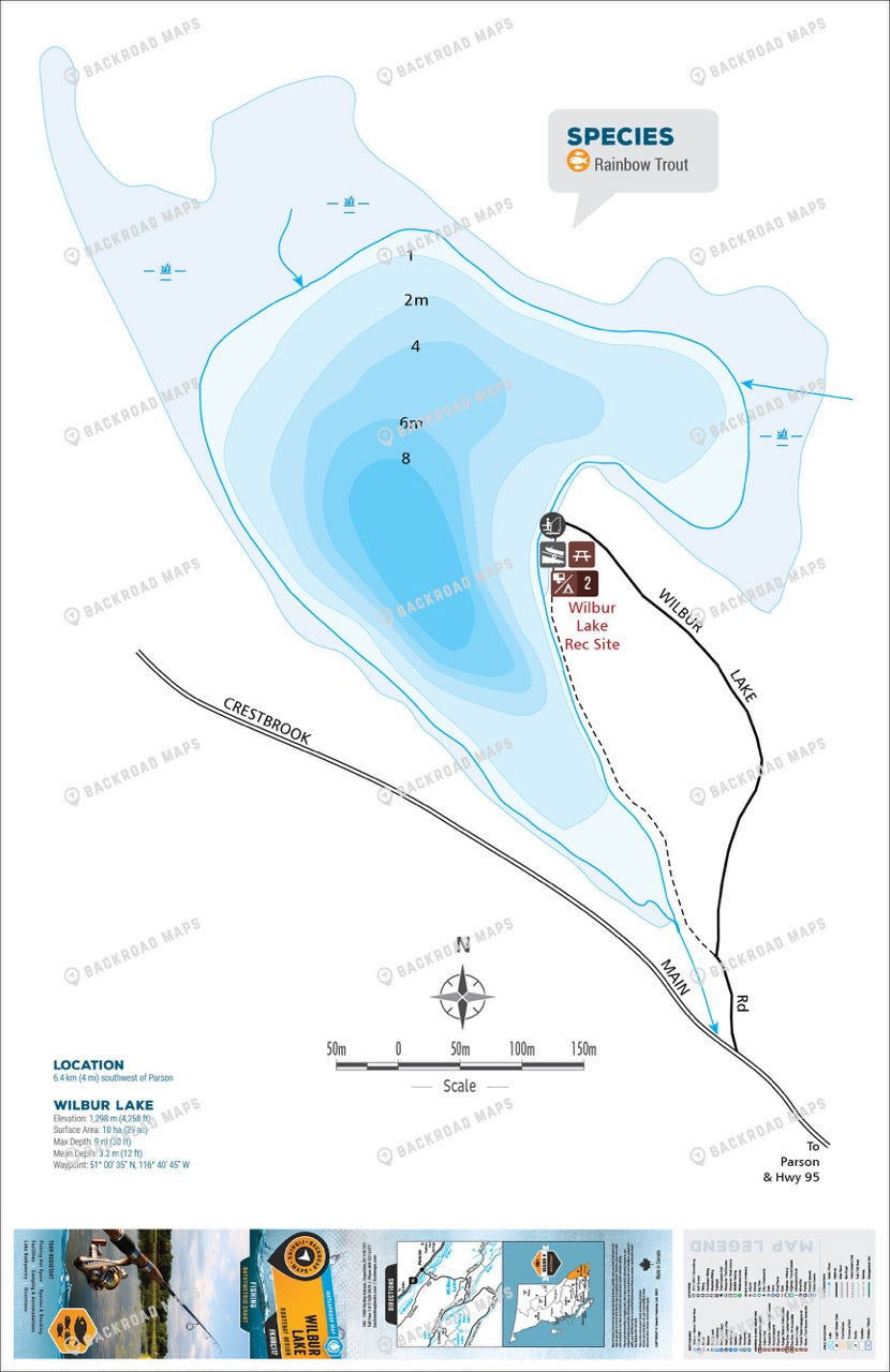 FKRBC117 Wilbur Lake - Backroad Maps