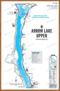 FKRBC22 Arrow Lake - Upper - Wall Map - Backroad Maps