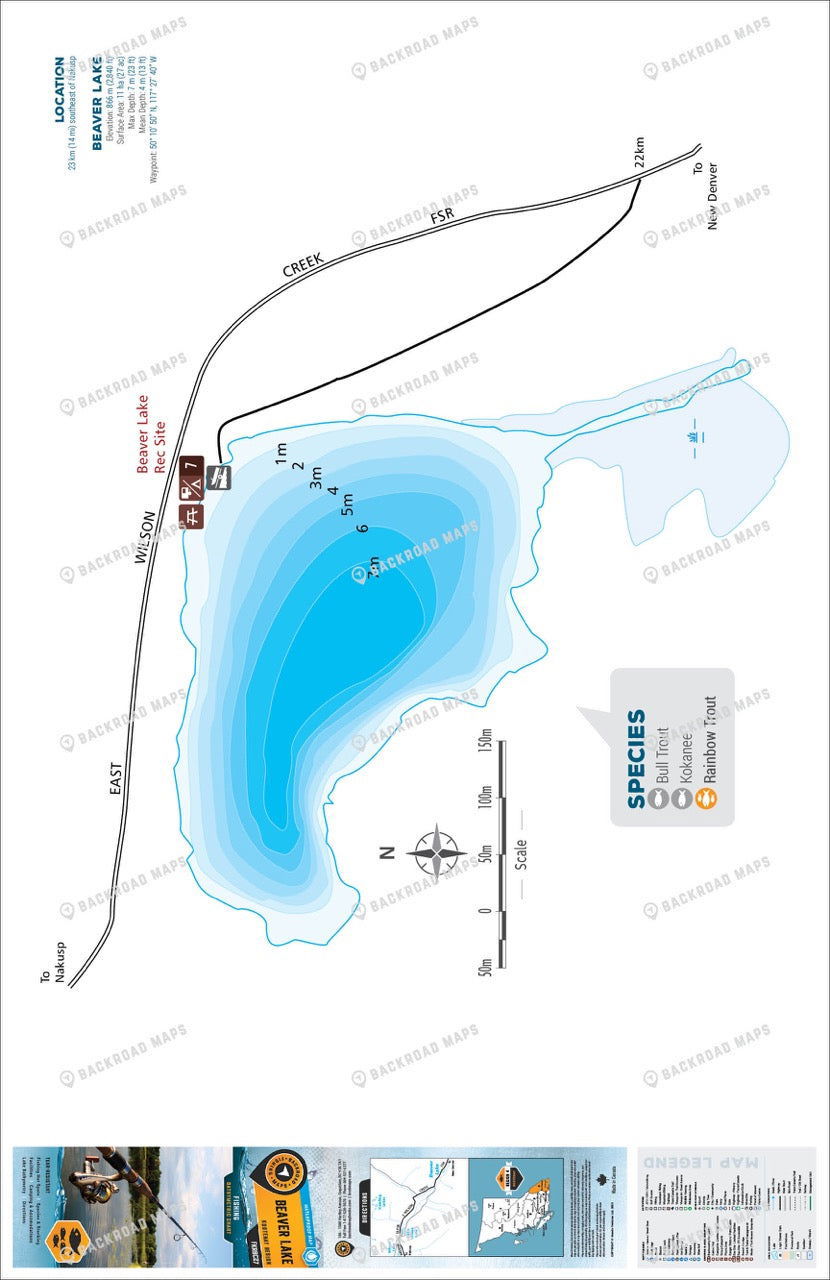 FKRBC27 Beaver Lake - Nakusp - Backroad Maps