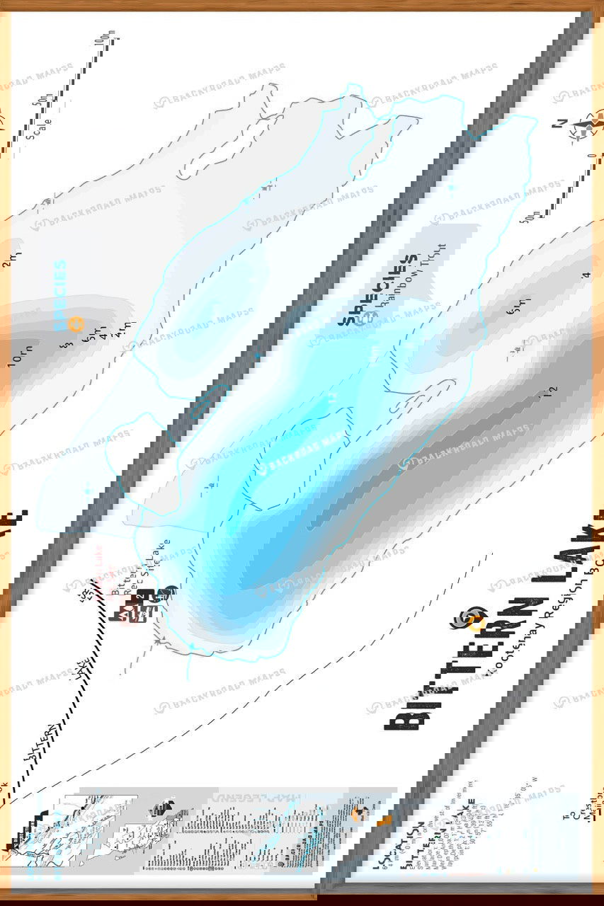 FKRBC30 Bittern Lake - Wall Map - Backroad Maps