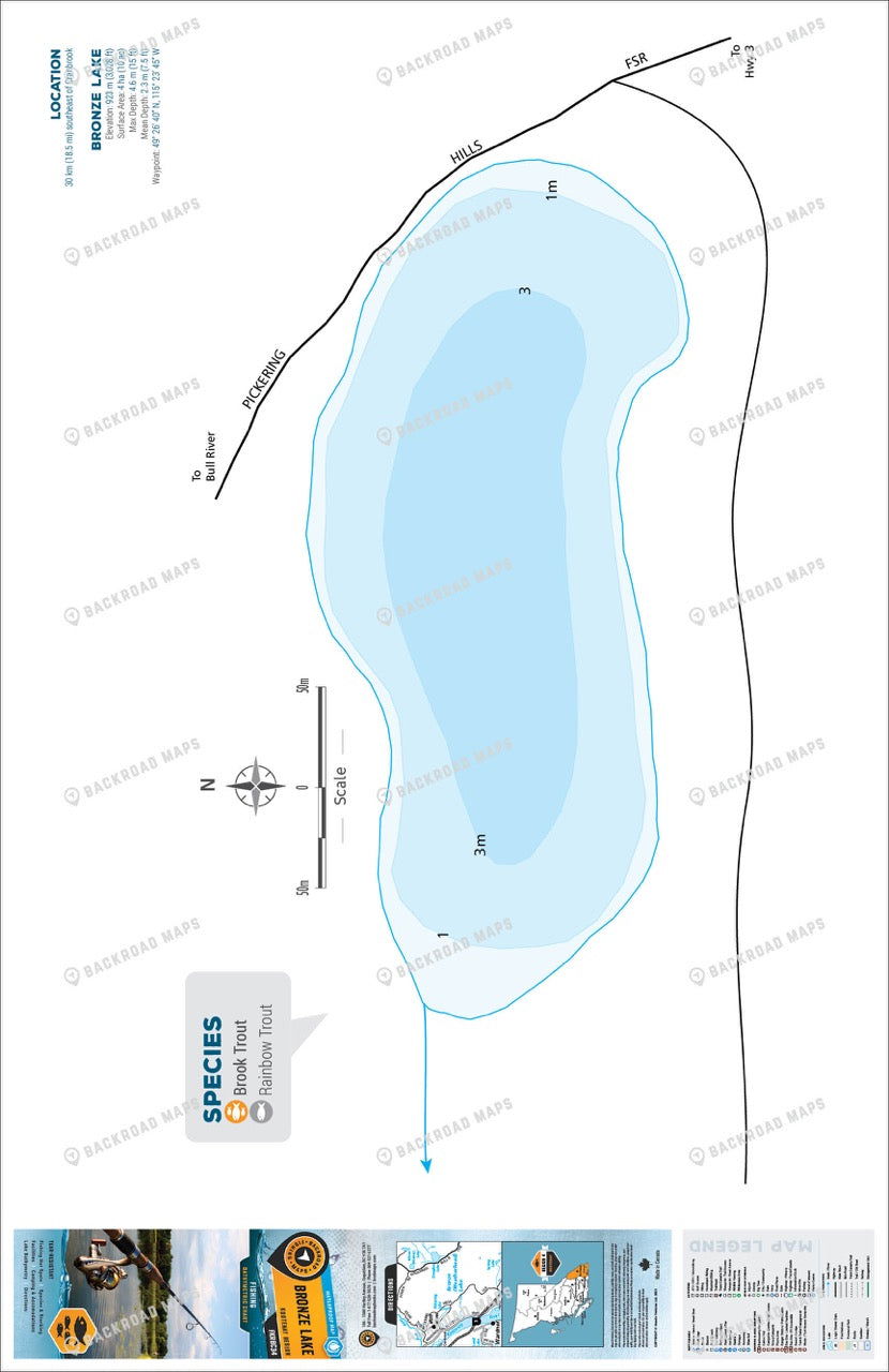 FKRBC34 Bronze Lake - Backroad Maps