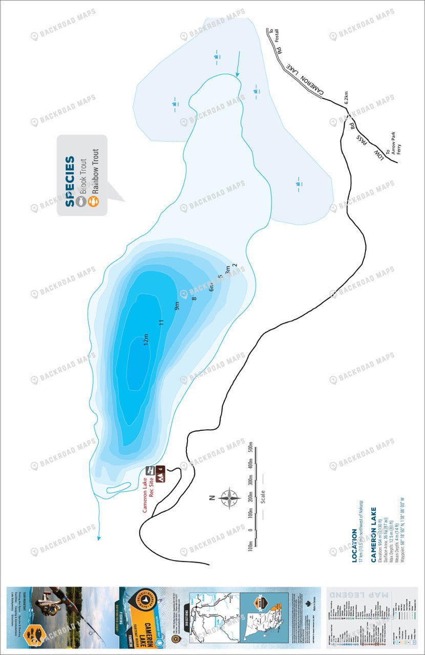 FKRBC36 Cameron Lake - Backroad Maps