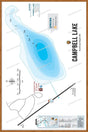 FKRBC37 Campbell Lake - Wall Map - Backroad Maps
