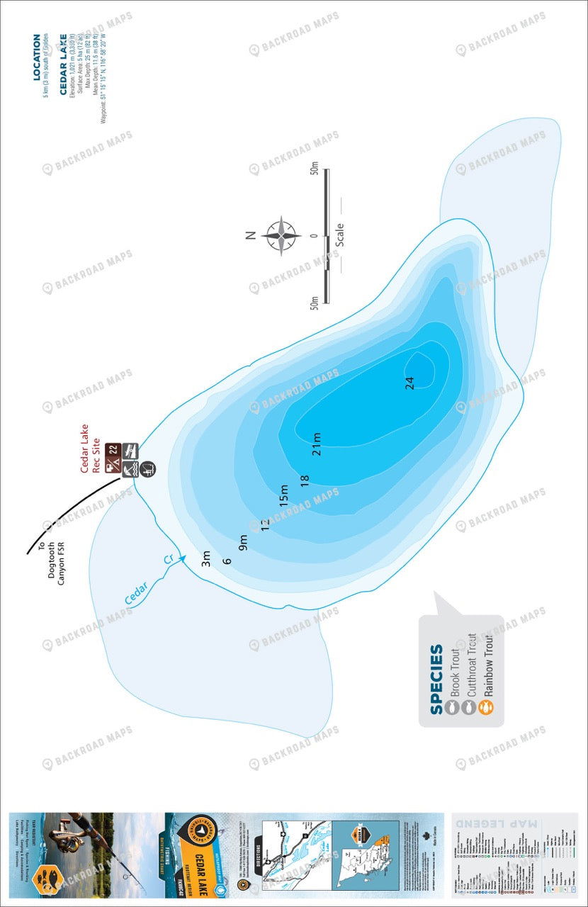 FKRBC42 Cedar Lake - Backroad Maps