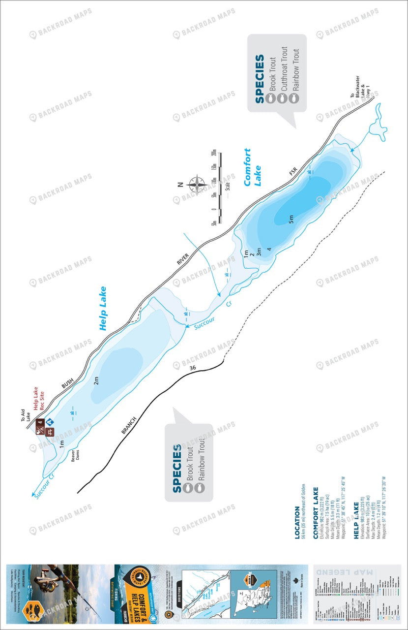 FKRBC49 Comfort & Help Lakes - Backroad Maps