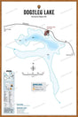 FKRBC51 Dogsleg Lake - Wall Map - Backroad Maps