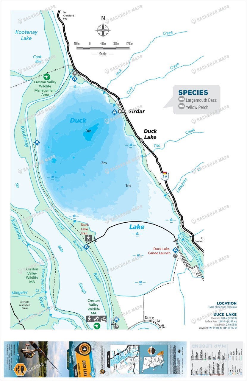 FKRBC52 Duck Lake - Backroad Maps