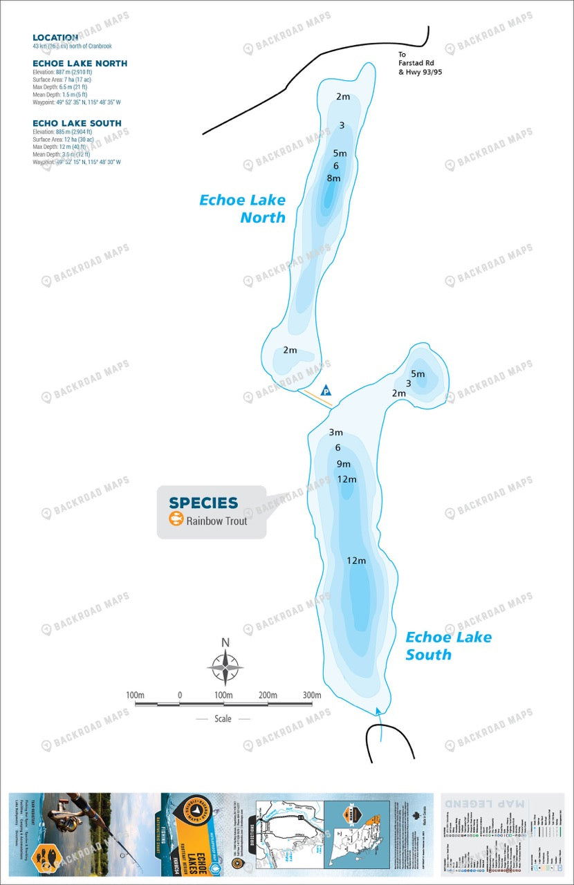 FKRBC54 Echo Lakes - North & South - Backroad Maps