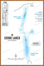 FKRBC54 Echo Lakes - North & South - Wall Map - Backroad Maps
