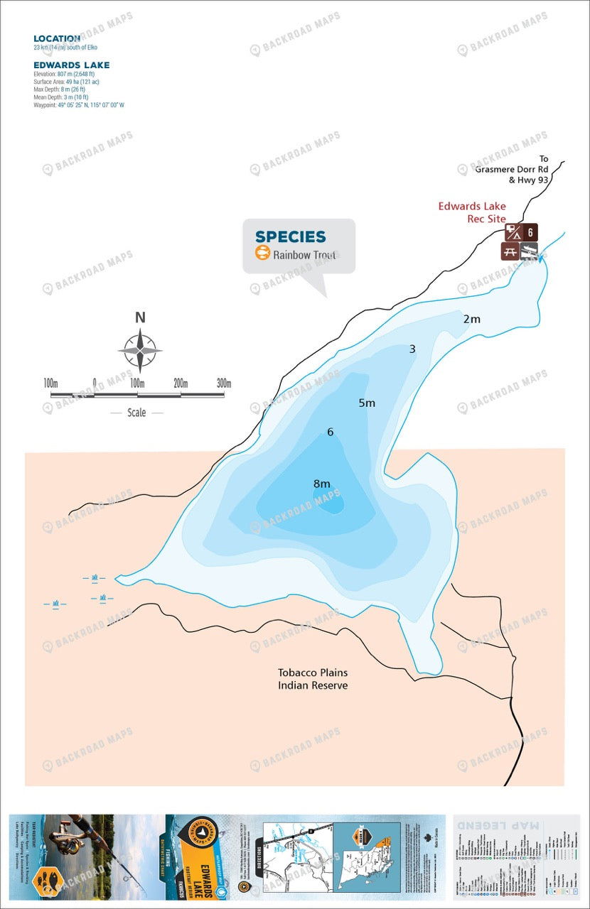 FKRBC55 Edwards Lake - Backroad Maps
