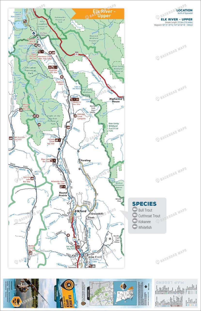 FKRBC56 Elk River - Upper - Backroad Maps