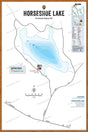 FKRBC64 Horseshoe Lake - Wall Map - Backroad Maps