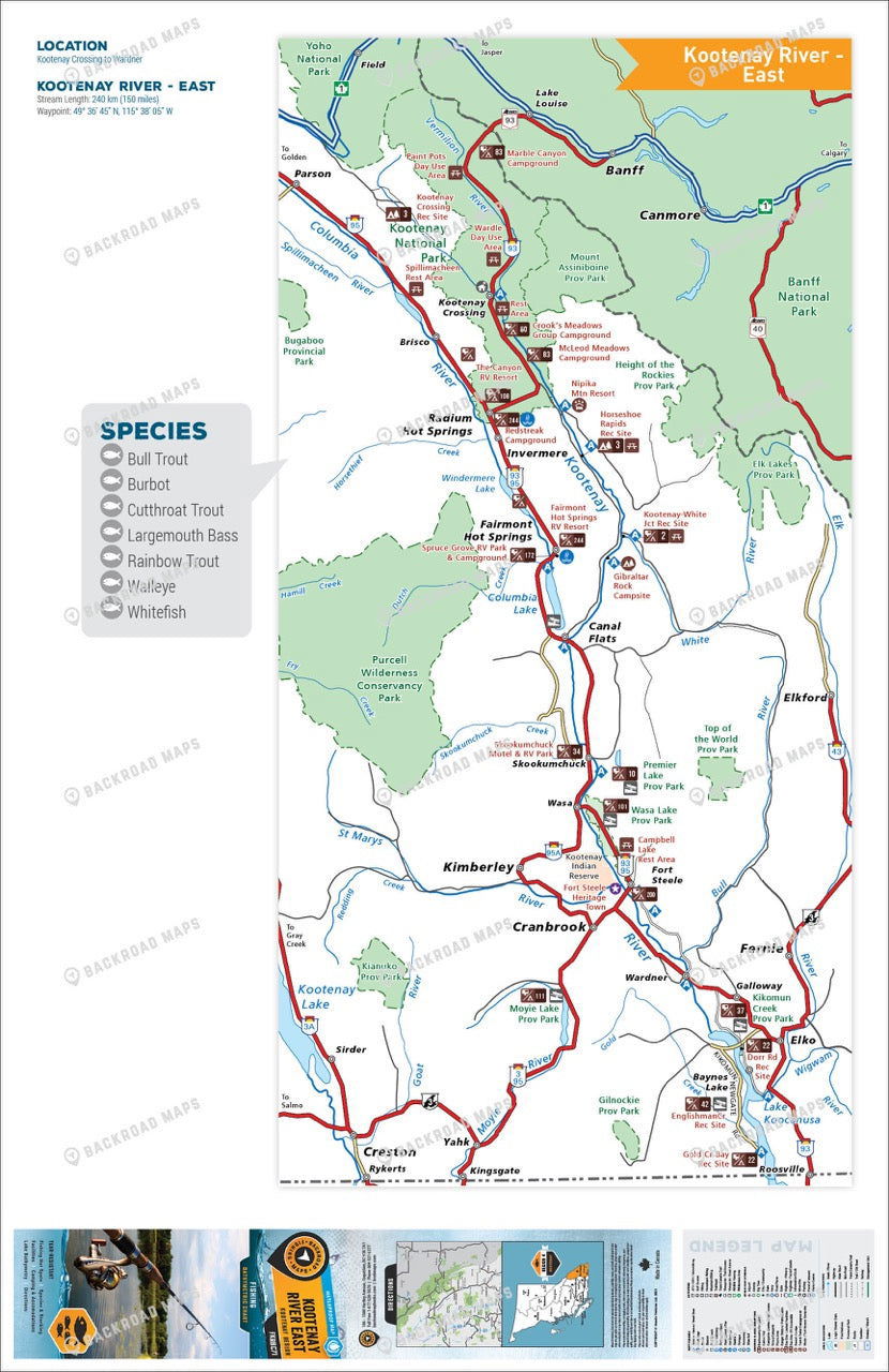 FKRBC71 Kootenay River - East - Backroad Maps