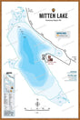 FKRBC83 Mitten Lake - Wall Map - Backroad Maps