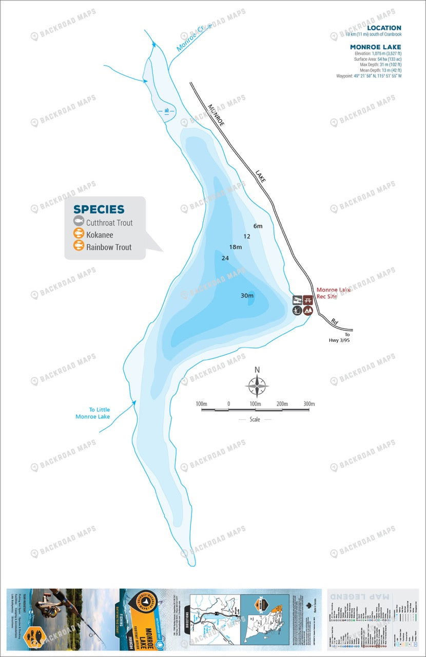FKRBC84 Monroe Lake - Backroad Maps