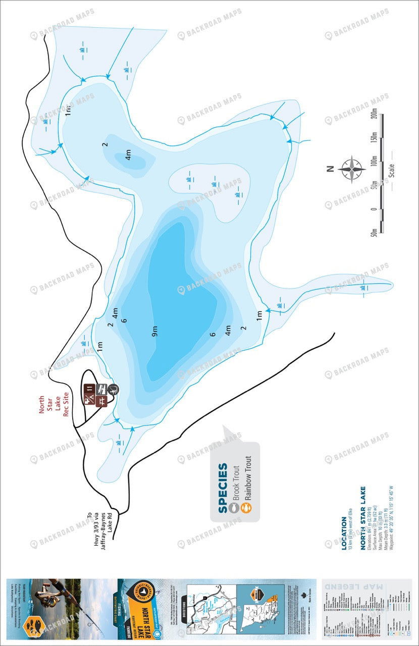FKRBC90 North Star Lake - Backroad Maps
