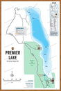 FKRBC91 Premier Lake - Wall Map - Backroad Maps