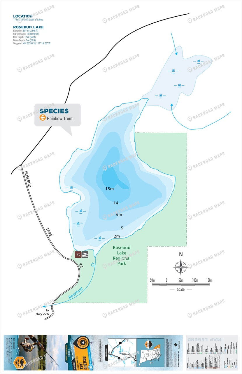 FKRBC94 Rosebud Lake - Backroad Maps