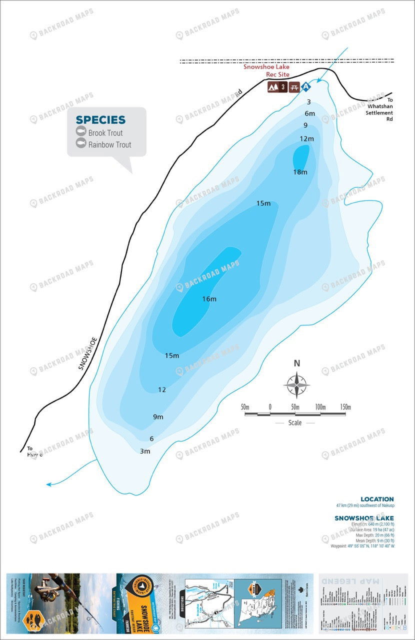 FKRBC98 Snowshoe Lake - Backroad Maps
