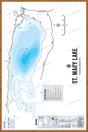 FKRBC99 St. Mary Lake - Wall Map - Backroad Maps