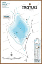 FLMBC101 Stacey Lake - Wall Map - Backroad Maps