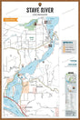FLMBC104 Stave Lake - Wall Map - Backroad Maps