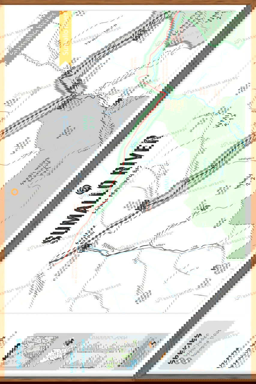 FLMBC106 Sumallo River - Wall Map - Backroad Maps