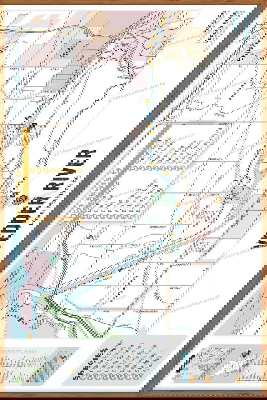 FLMBC110 Vedder River - Wall Map - Backroad Maps