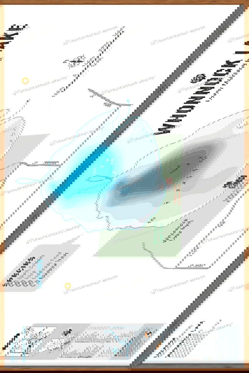 FLMBC113 Whonnock Lake - Wall Map - Backroad Maps