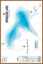 FLMBC114 Widgeon Lake - Wall Map - Backroad Maps
