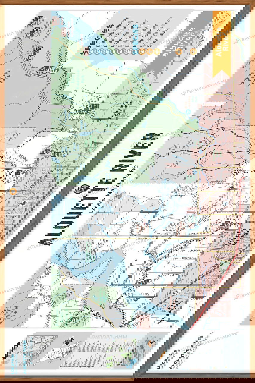 FLMBC23 Alouette River - Wall Map - Backroad Maps