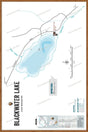 FLMBC28 Blackwater Lake - Wall Map - Backroad Maps