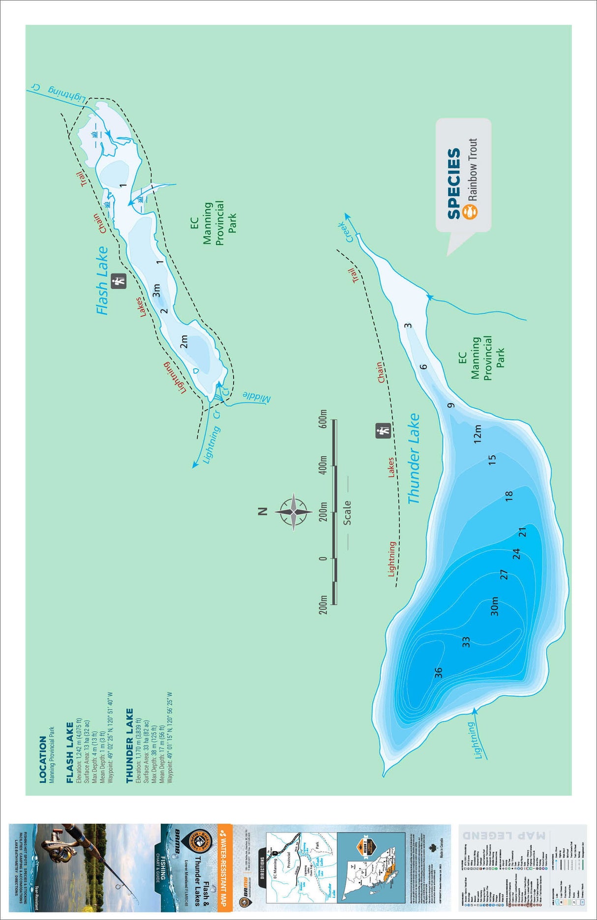 FLMBC48 Flash & Thunder Lakes - Backroad Maps