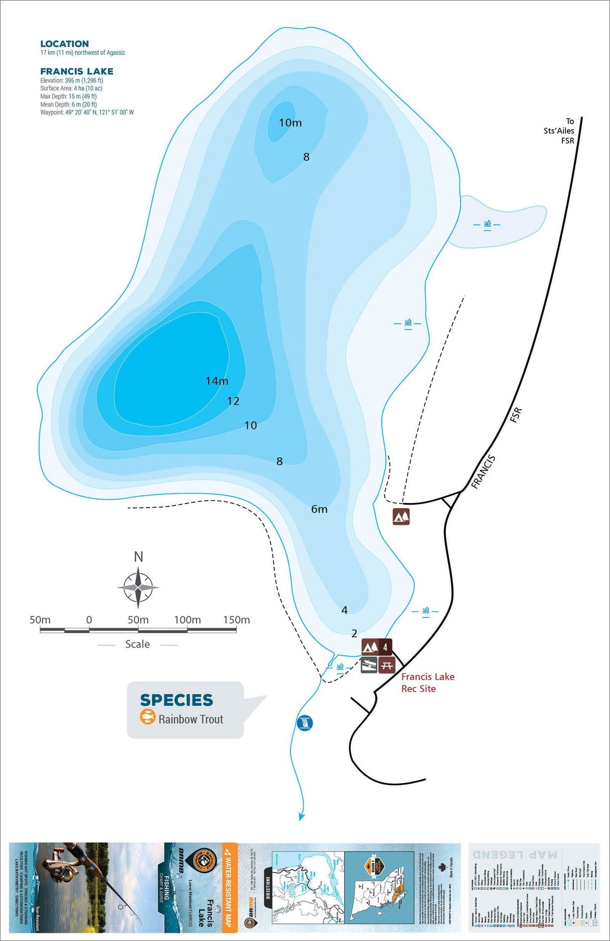 FLMBC52 Francis Lake - Backroad Maps
