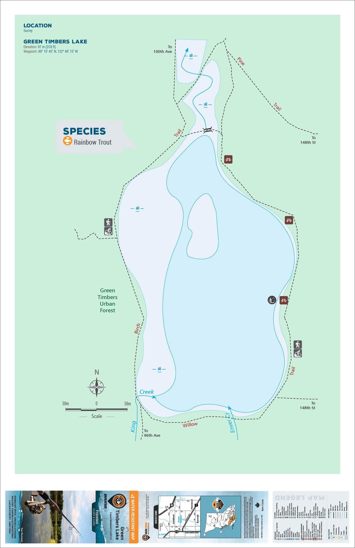 FLMBC56 Green Timbers Lake - Backroad Maps