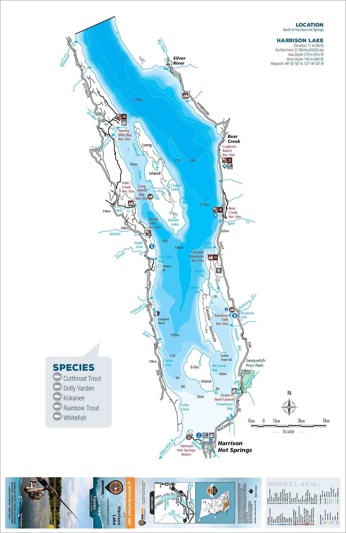 FLMBC58 Harrison Lake - Backroad Maps