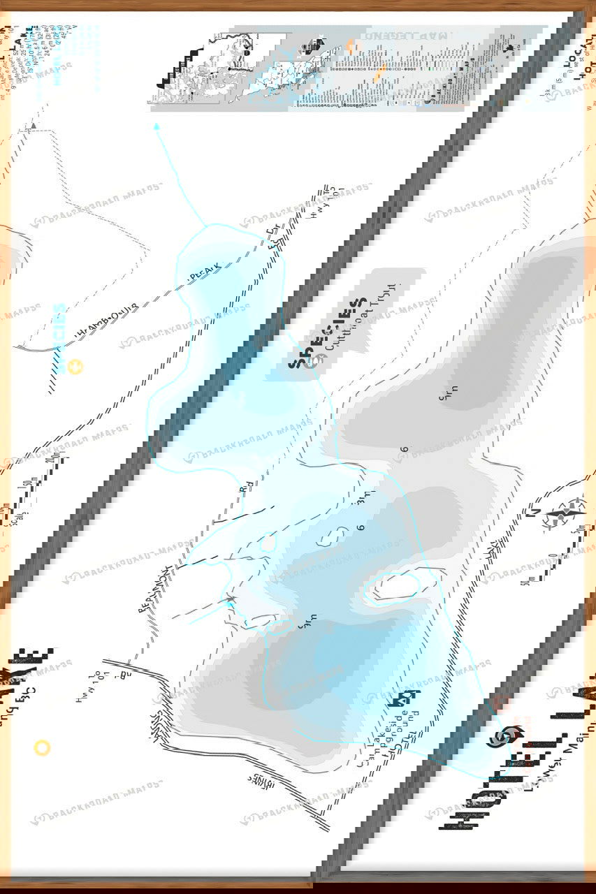 FLMBC62 Hotel Lake - Wall Map - Backroad Maps
