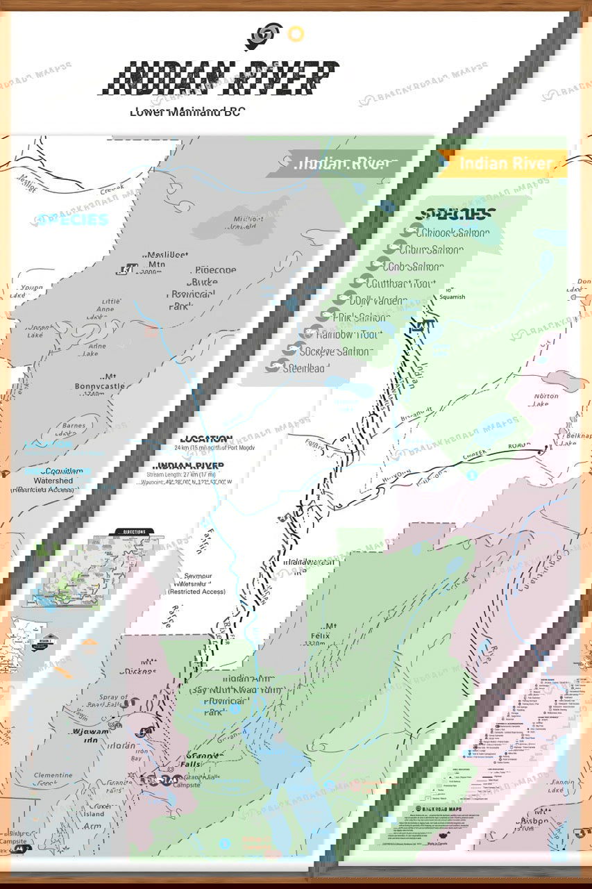 FLMBC63 Indian River - Wall Map - Backroad Maps