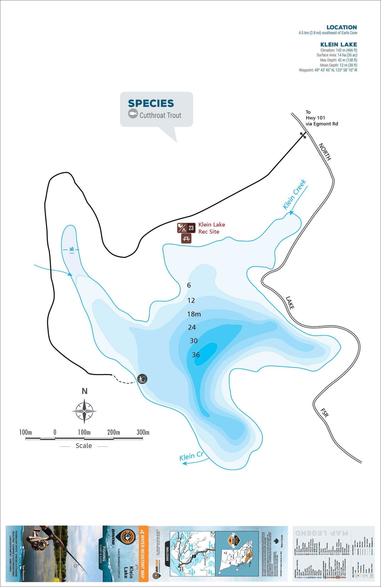 FLMBC68 Klein Lake - Backroad Maps