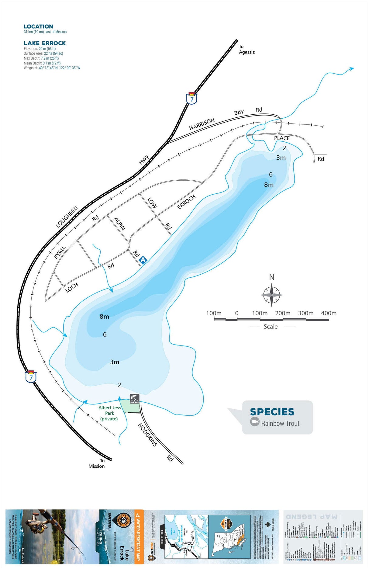 FLMBC70 Lake Errock (Squakum Lake) - Backroad Maps