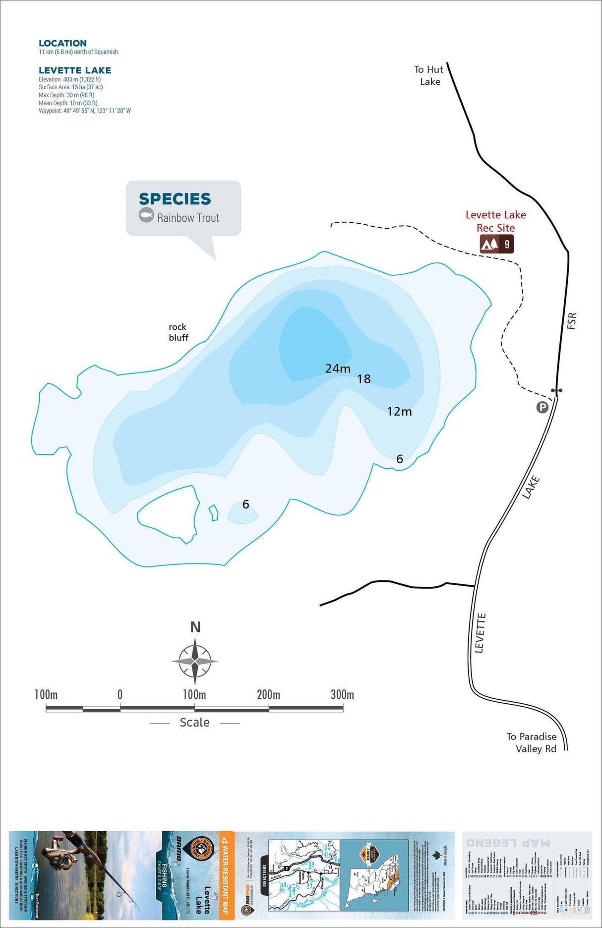 FLMBC72 Levette Lake - Backroad Maps
