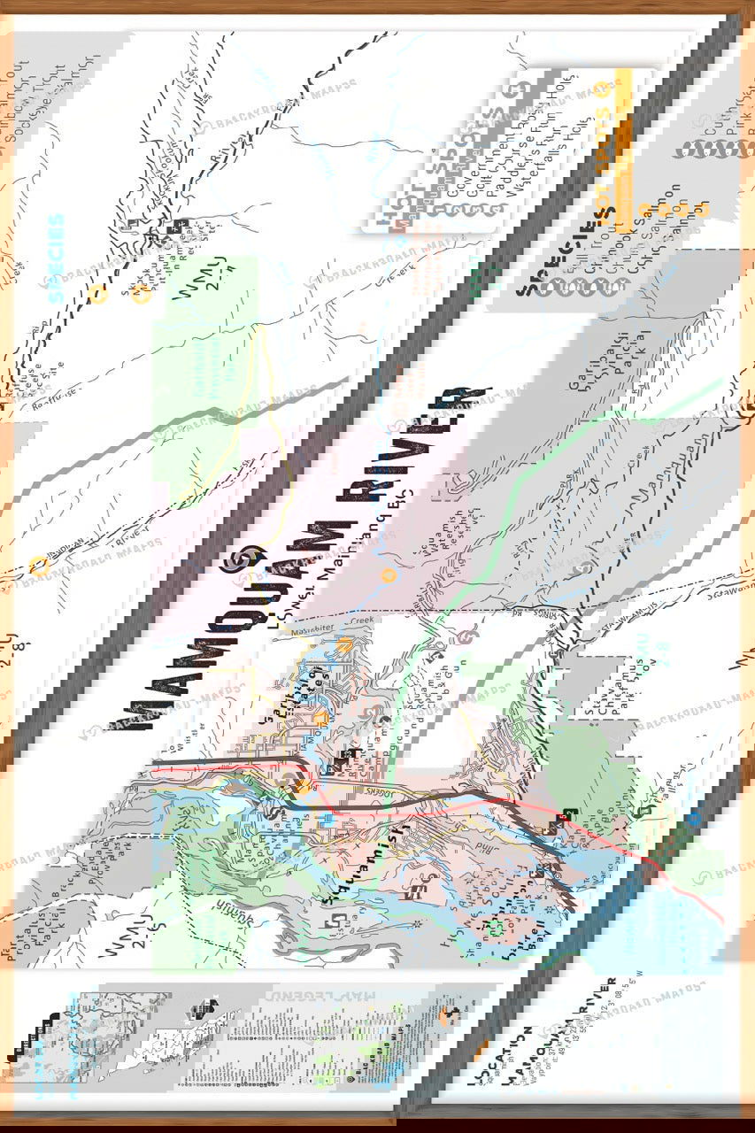 FLMBC78 Mamquam River - Wall Map - Backroad Maps