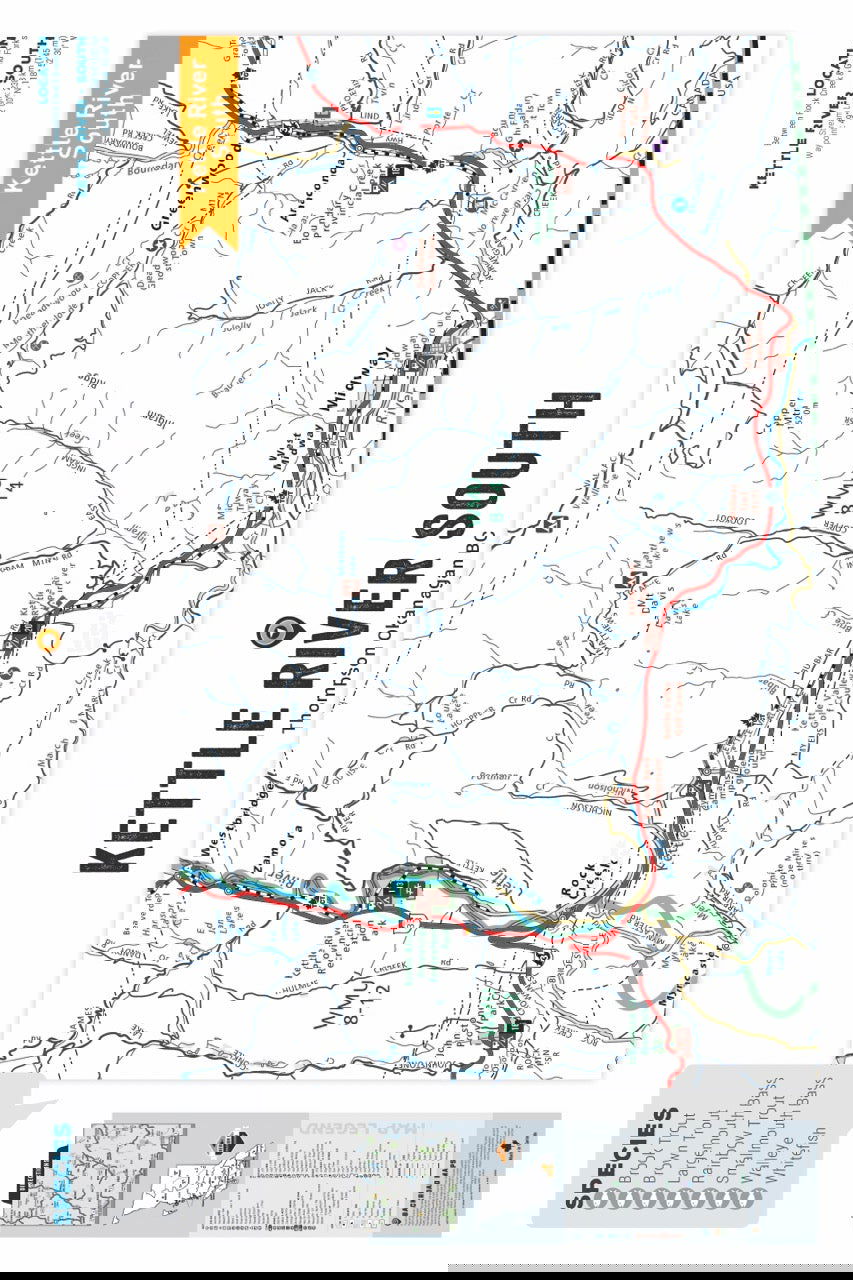 FTOBC106 Kettle River (South) - Wall Map - Backroad Maps