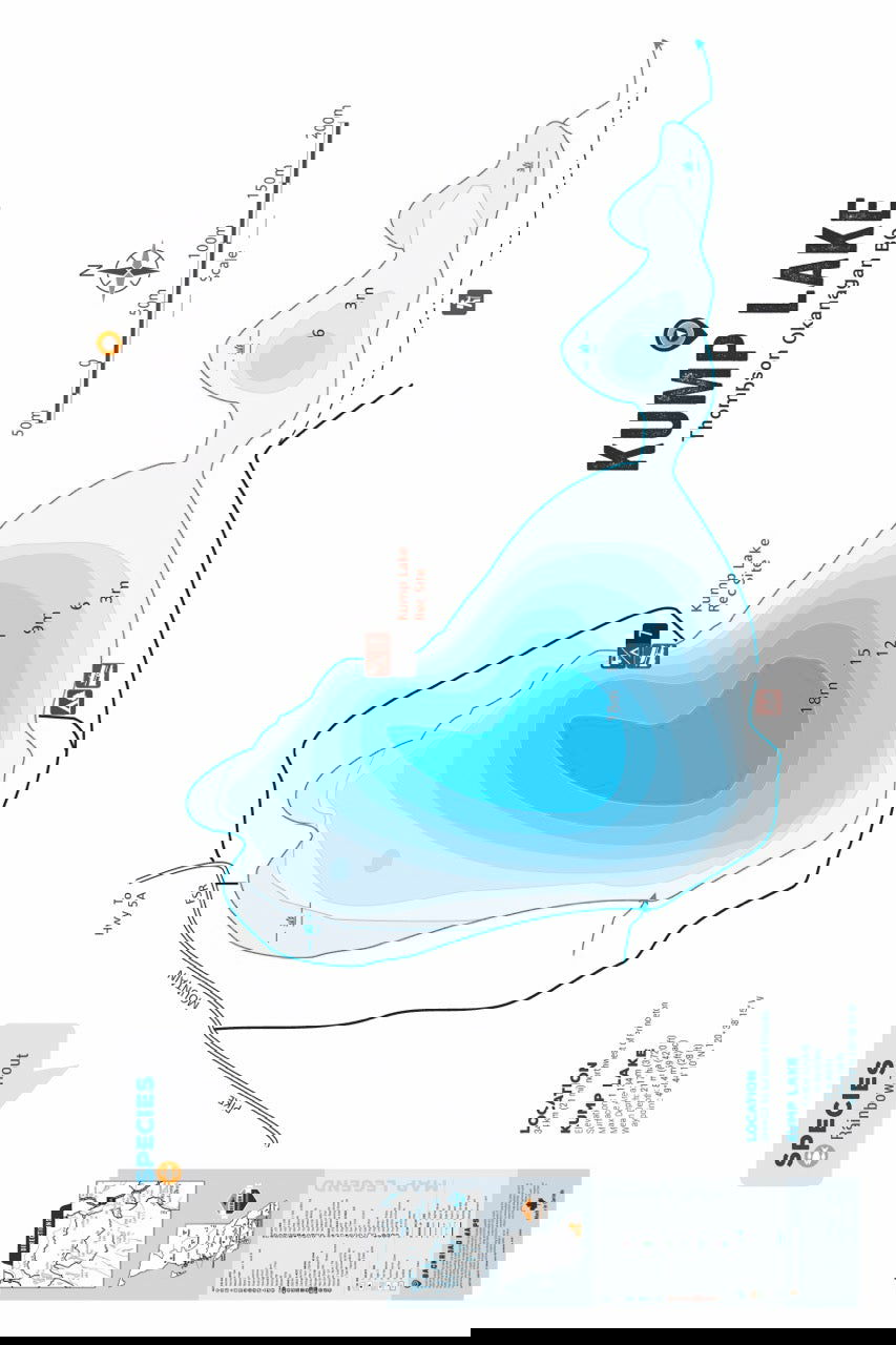 FTOBC109 Kump Lake - Wall Map - Backroad Maps