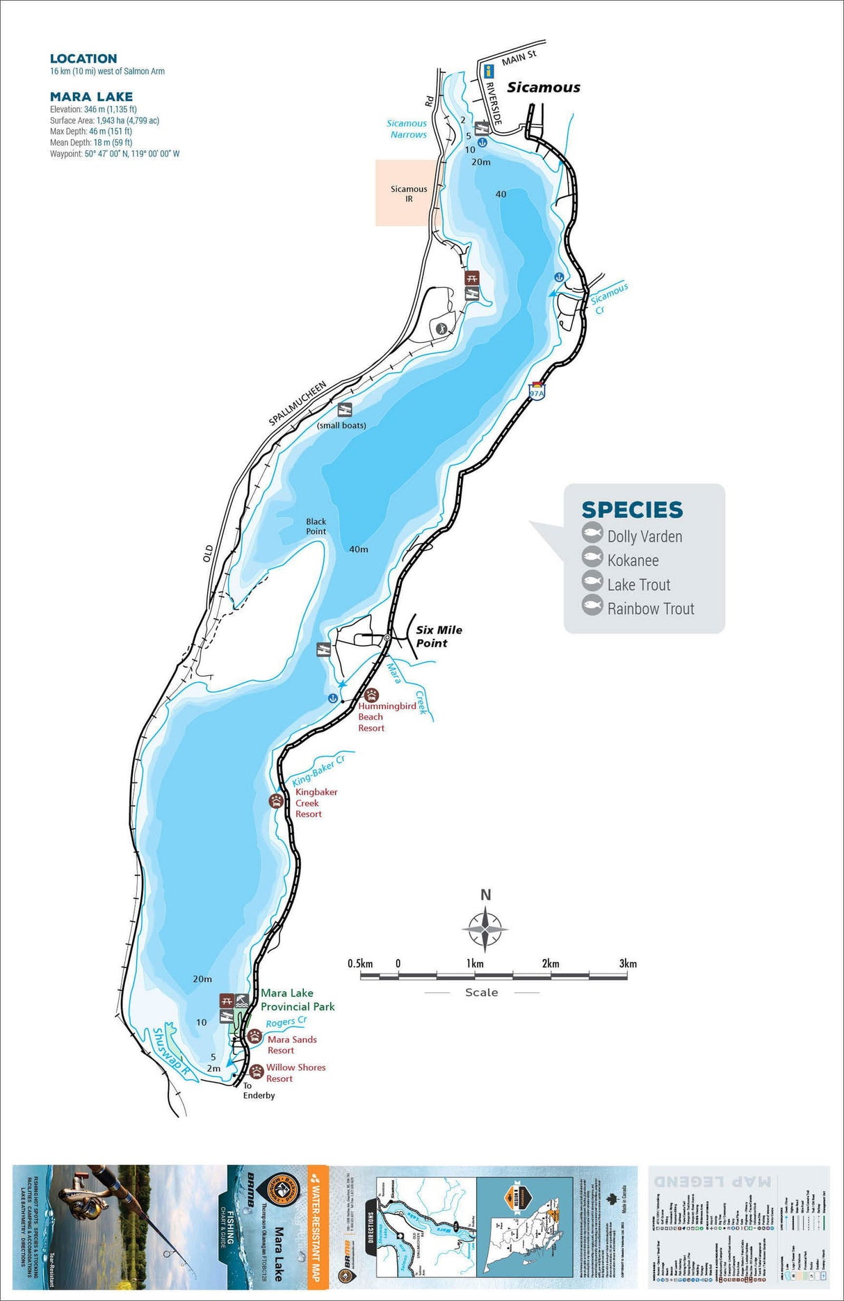 FTOBC128 Mara Lake - Backroad Maps