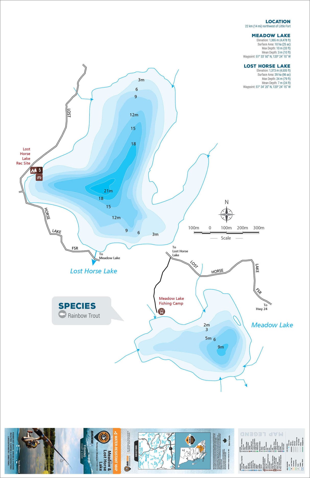 FTOBC132 Meadow & Lost Horse Lakes - Backroad Maps