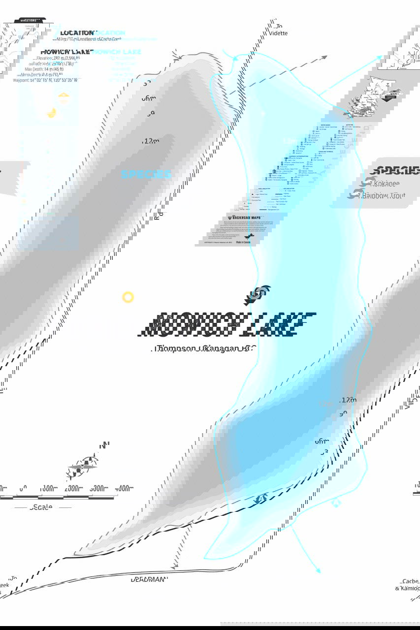 FTOBC136 Mowich Lake - Wall Map - Backroad Maps