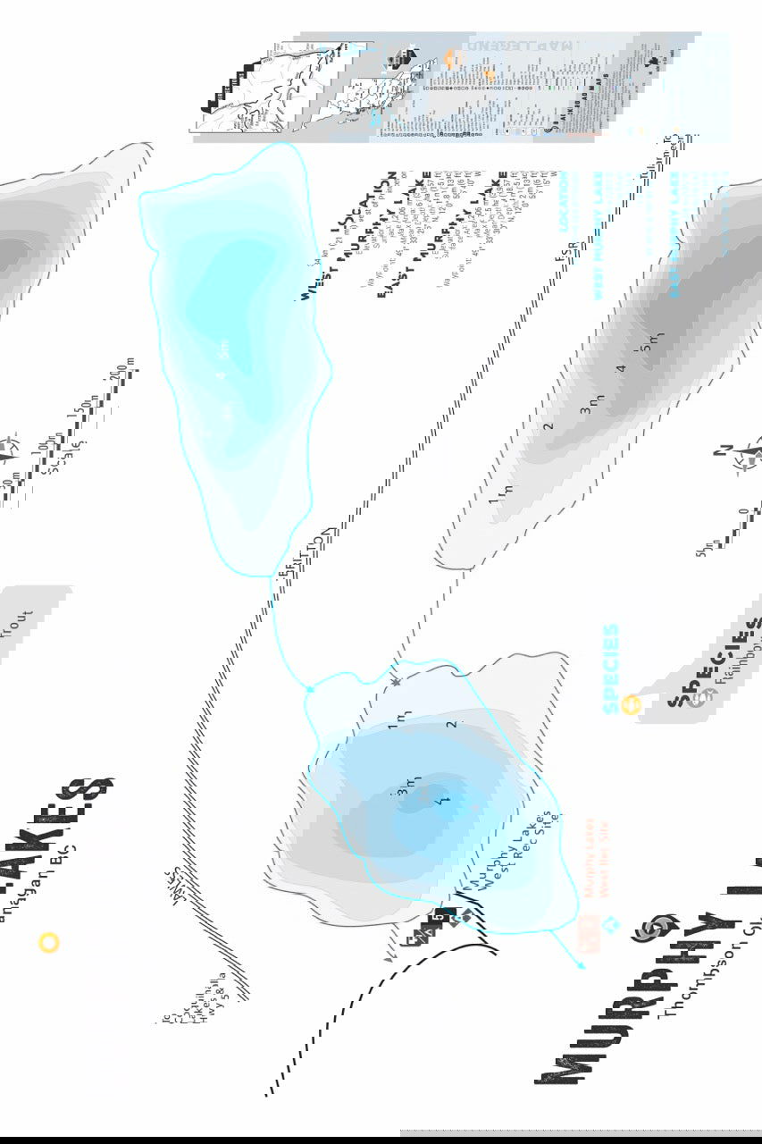 FTOBC138 Murphy Lakes - Wall Map - Backroad Maps