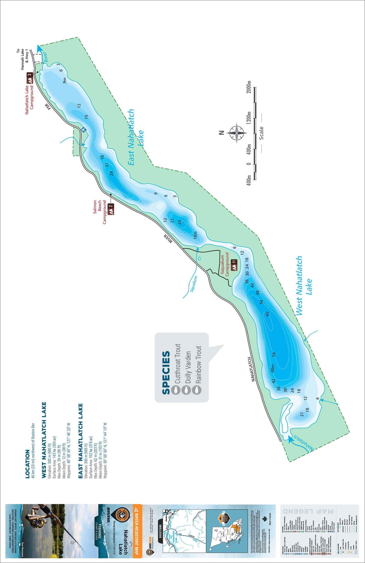 FTOBC140 Nahatlatch Lake - Backroad Maps
